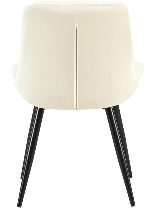 Sæt med 2 Rossford spisestuestole, creme