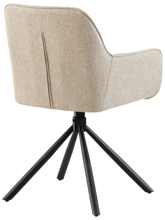 Sæt med 2 stole Tipton stof, taupe