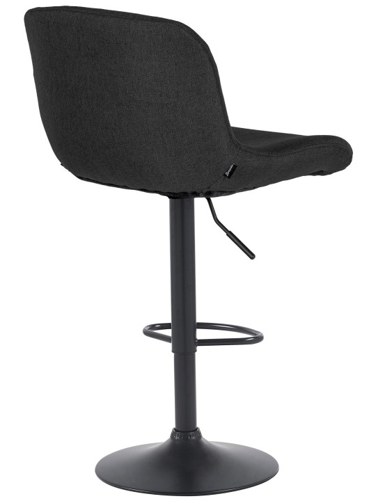 Sæt med 2 barstole Solon stof, sort