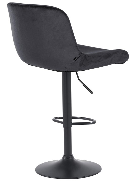Sæt med 2 barstole Solon velvet, sort Sæt med 2 barstole Solon velvet, sort