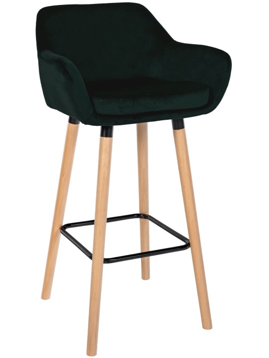 Barstol Grant velvet, grøn Barstol Grant velvet, grøn