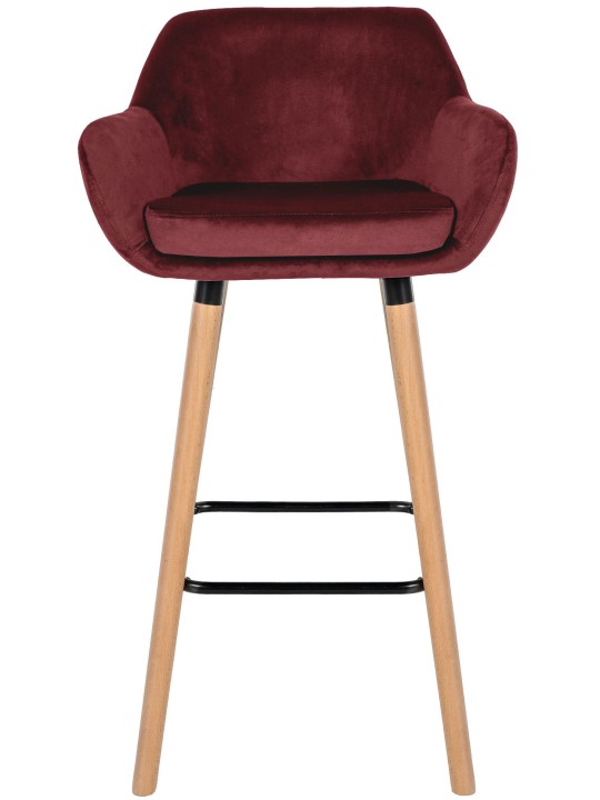 Barstol Grant velvet, rød Barstol Grant velvet, rød