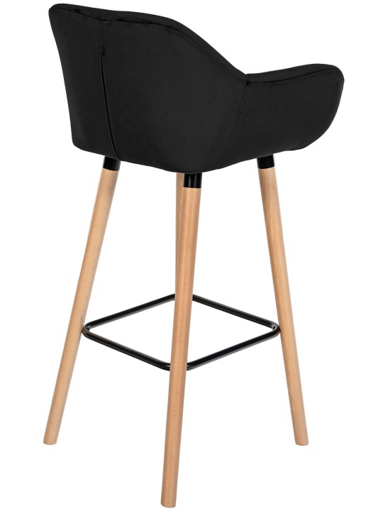 Barstol Grant velvet, sort Barstol Grant velvet, sort