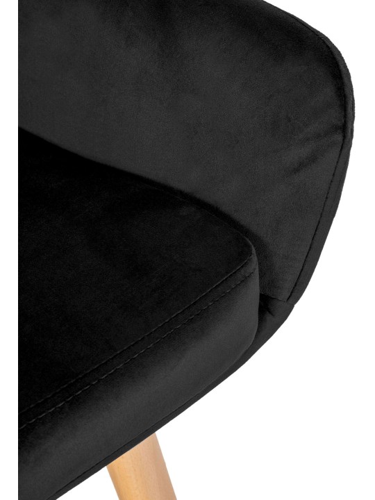 Barstol Grant velvet, sort Barstol Grant velvet, sort