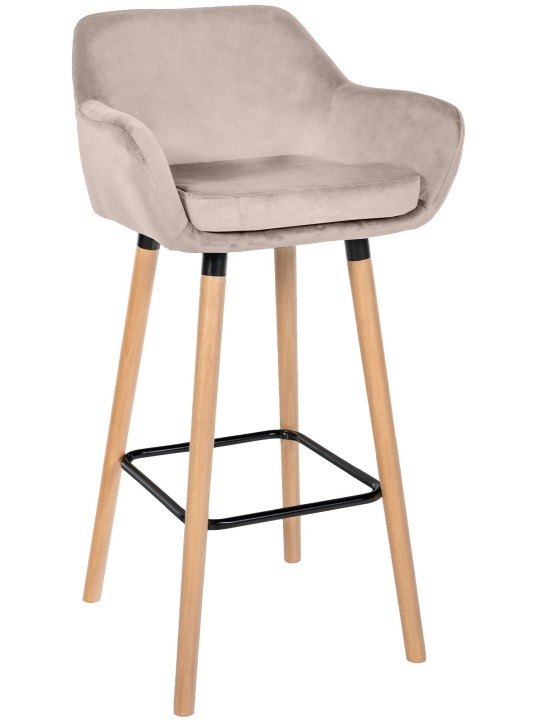 Barstol Grant velvet, creme