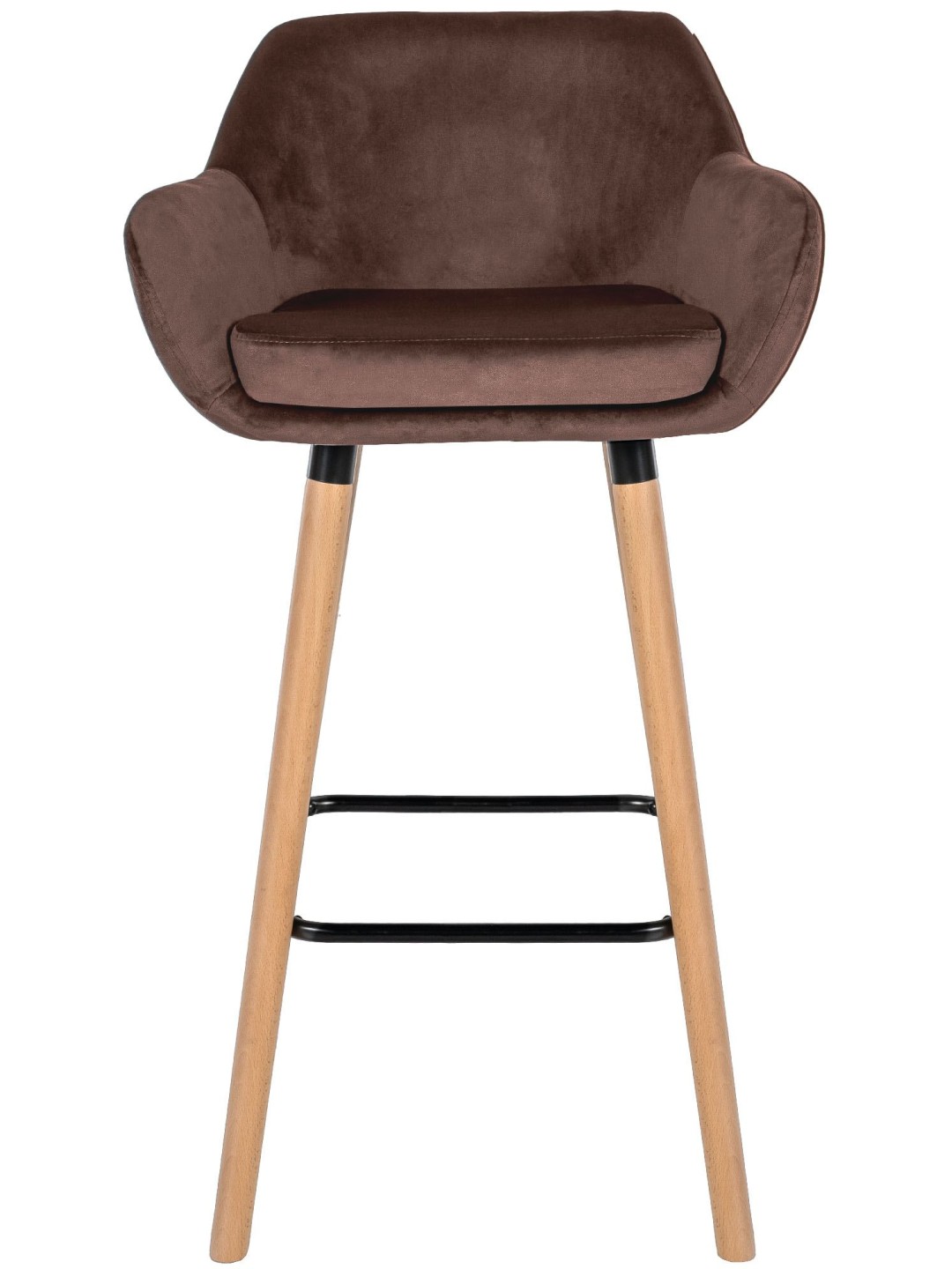 Barstol Grant velvet, kaffe
