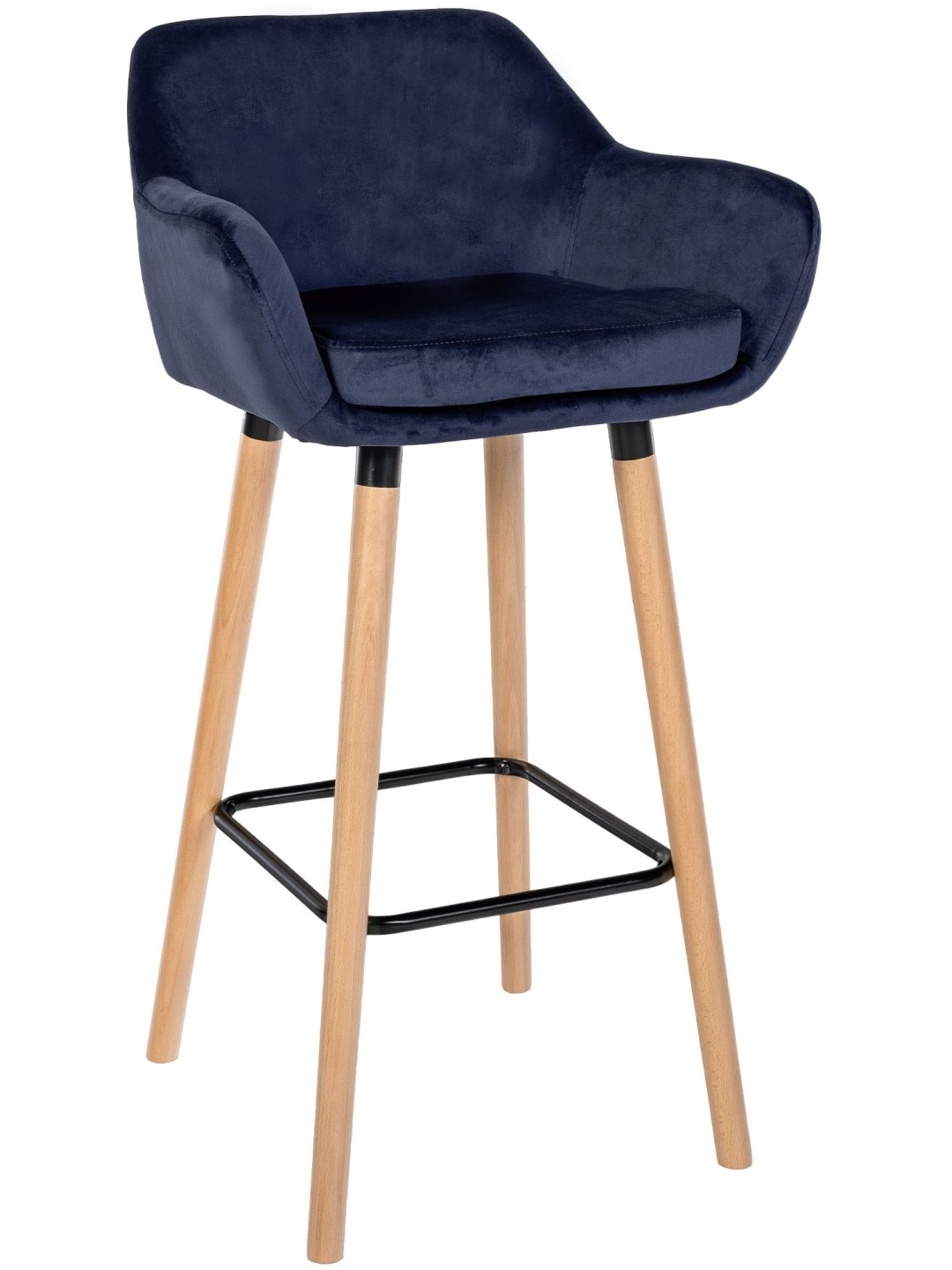 Barstol Grant velvet, mørkeblå