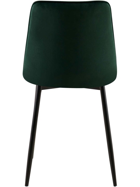 Sæt med 2 spisestuestole Gifford velvet, grøn