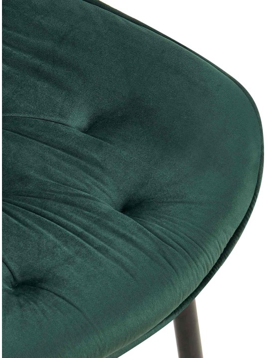 Sæt med 2 spisestuestole Wallace velvet, grøn