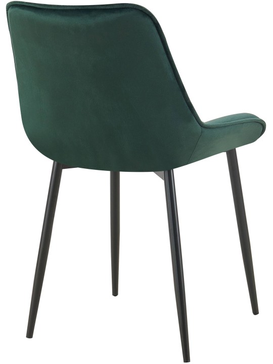 Sæt med 2 spisestuestole Wallace velvet, grøn