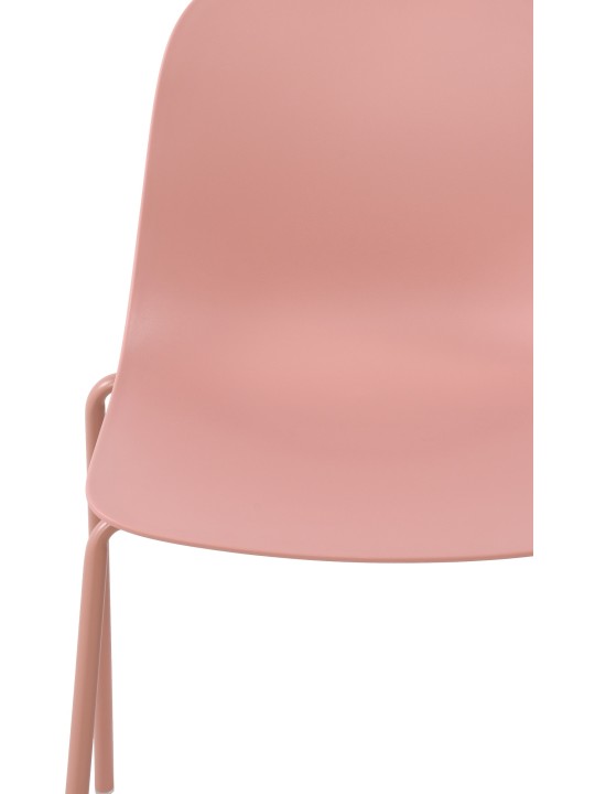 Sæt med 2 stole Hardin, pink
