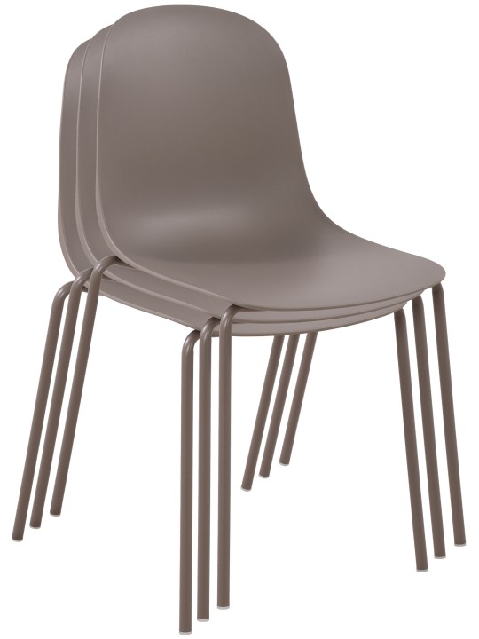 Sæt med 2 stole Hardin, taupe