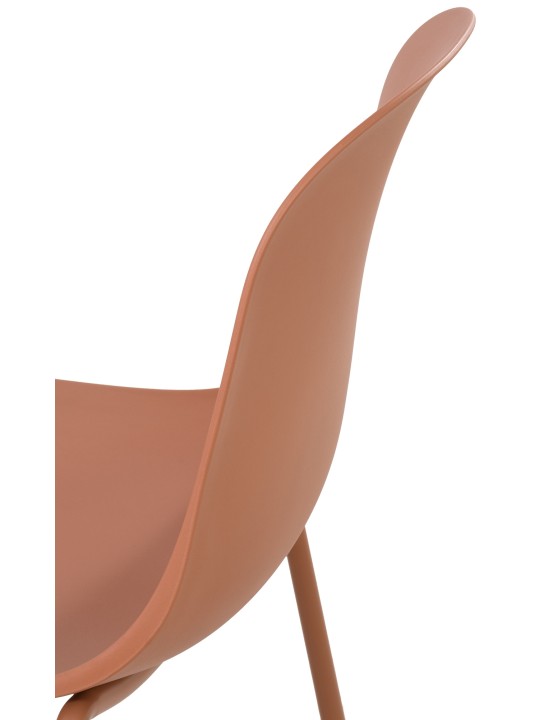 Sæt med 2 stole Hardin, terracotta