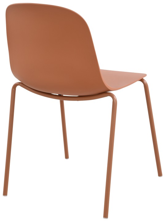 Sæt med 2 stole Hardin, terracotta