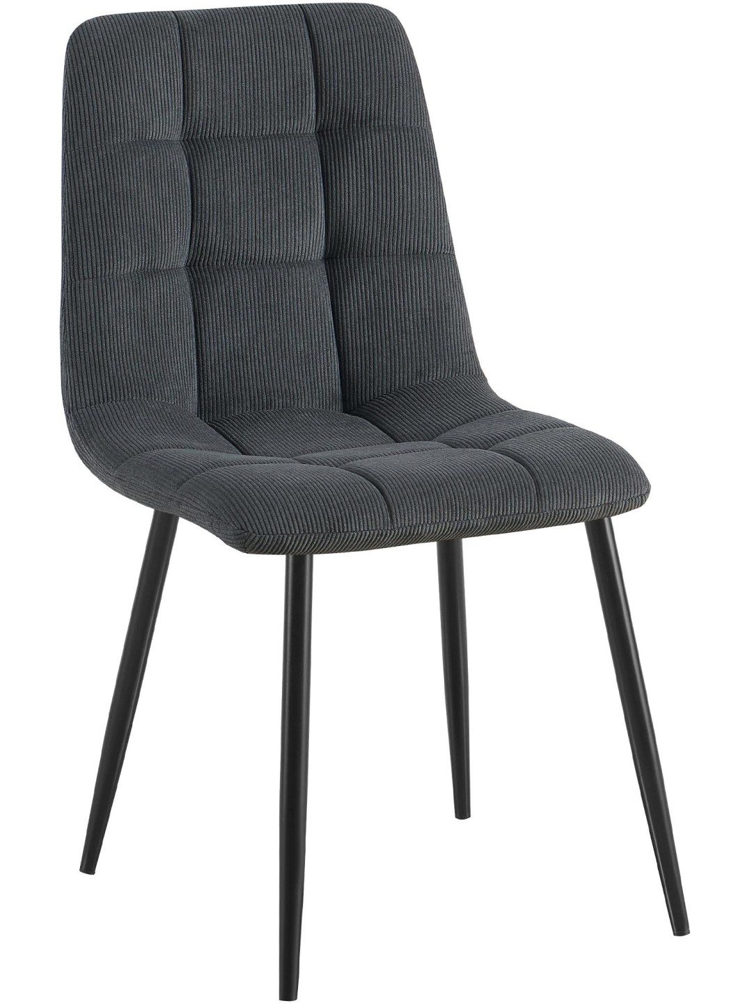 Spisestuestol Antibes Cord, sort