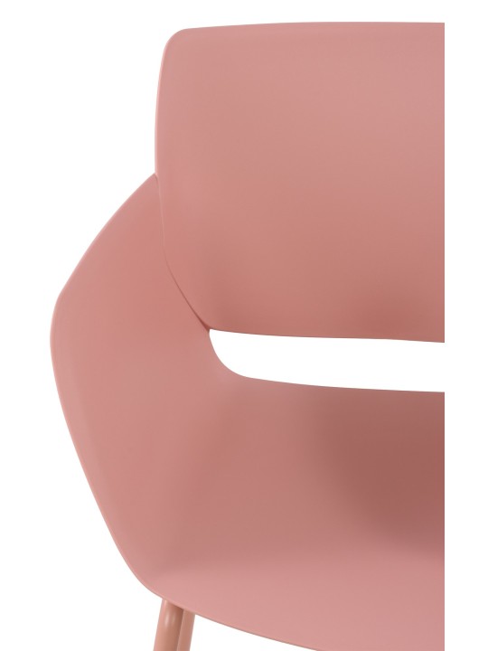 Sæt med 2 stole Alpena, pink