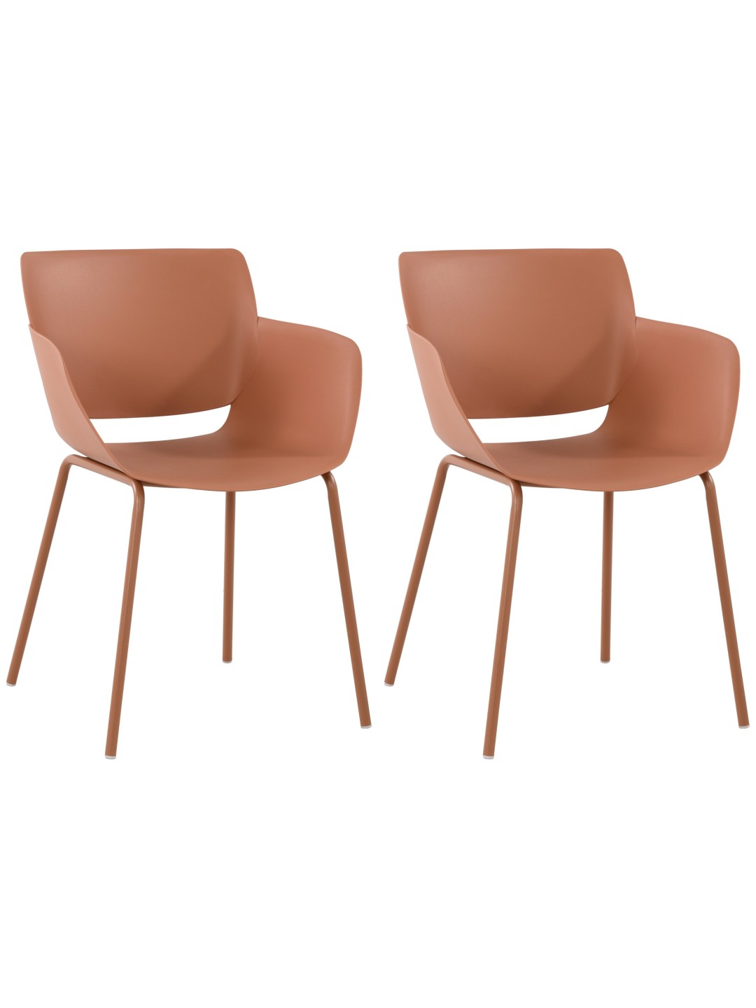 Sæt med 2 stole Alpena, terracotta