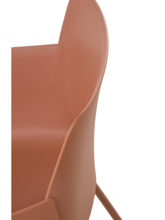 Sæt med 2 stole Alpena, terracotta