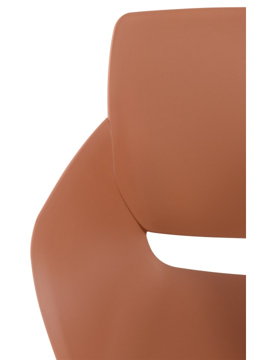 Sæt med 2 stole Alpena, terracotta