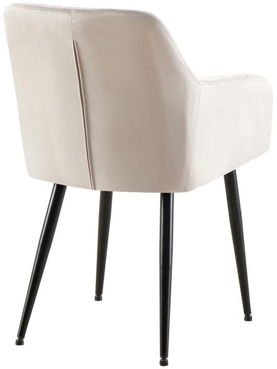 Sæt med 2 spisestuestole Monett velvet B, grå