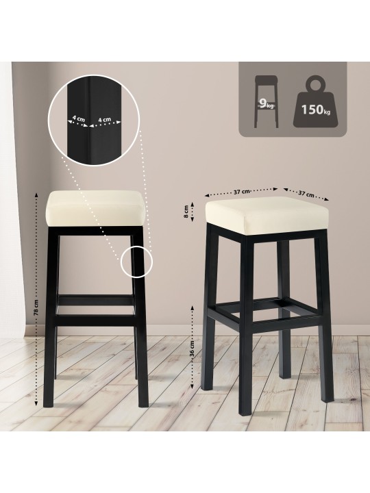 Barstol Taylor B80, creme