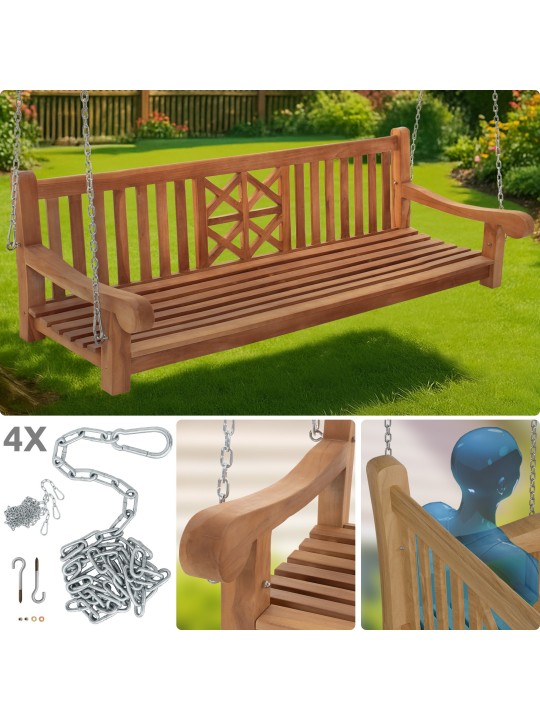 Gyngebænk Farm 200 cm, teak