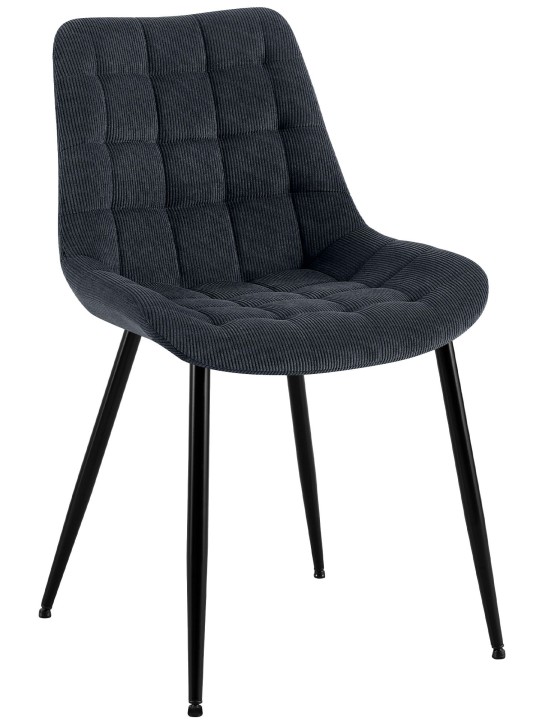 Sardna Cord spisestuestol, sort