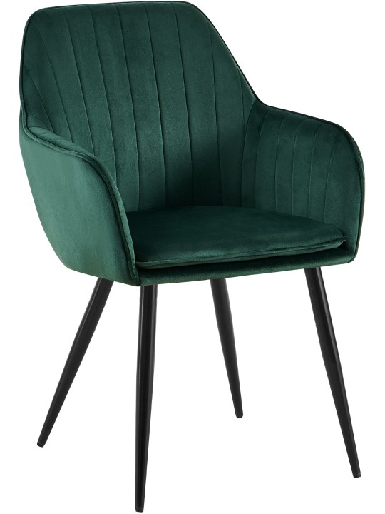Spisestuestol Cheryl velvet, grøn