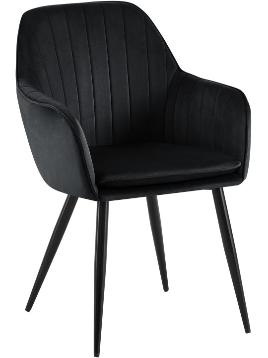 Spisestuestol Cheryl velvet, sort Spisestuestol Cheryl velvet, sort