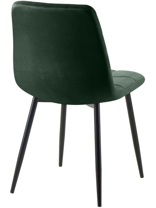 Sæt med 4 spisestuestole Antibes, grøn
