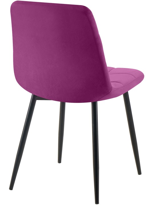Sæt med 4 spisestuestole Antibes, lilla