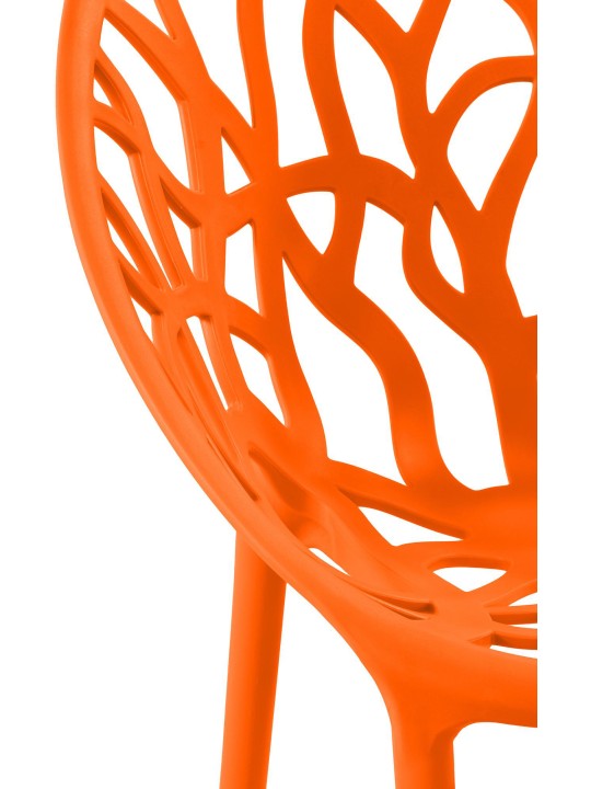 Sæt med 4 stole Hope, orange