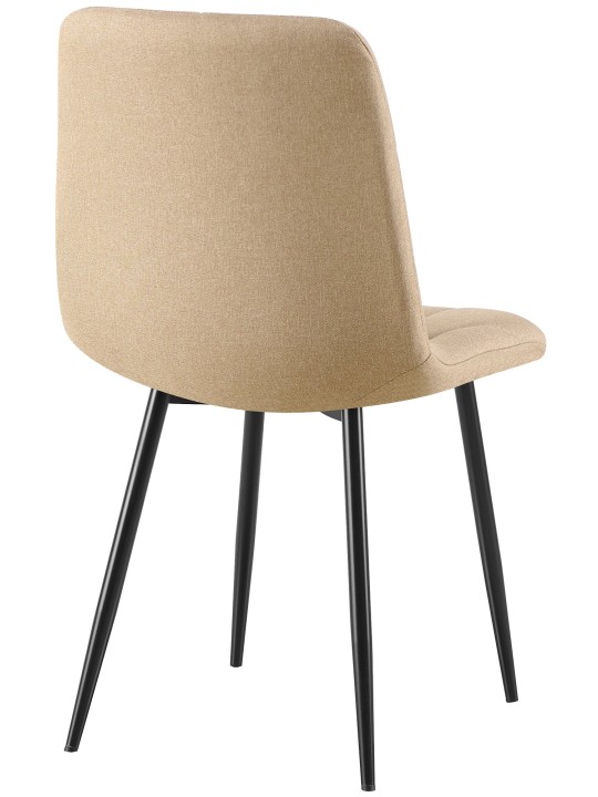 Spisestuestol Clairton stof, taupe