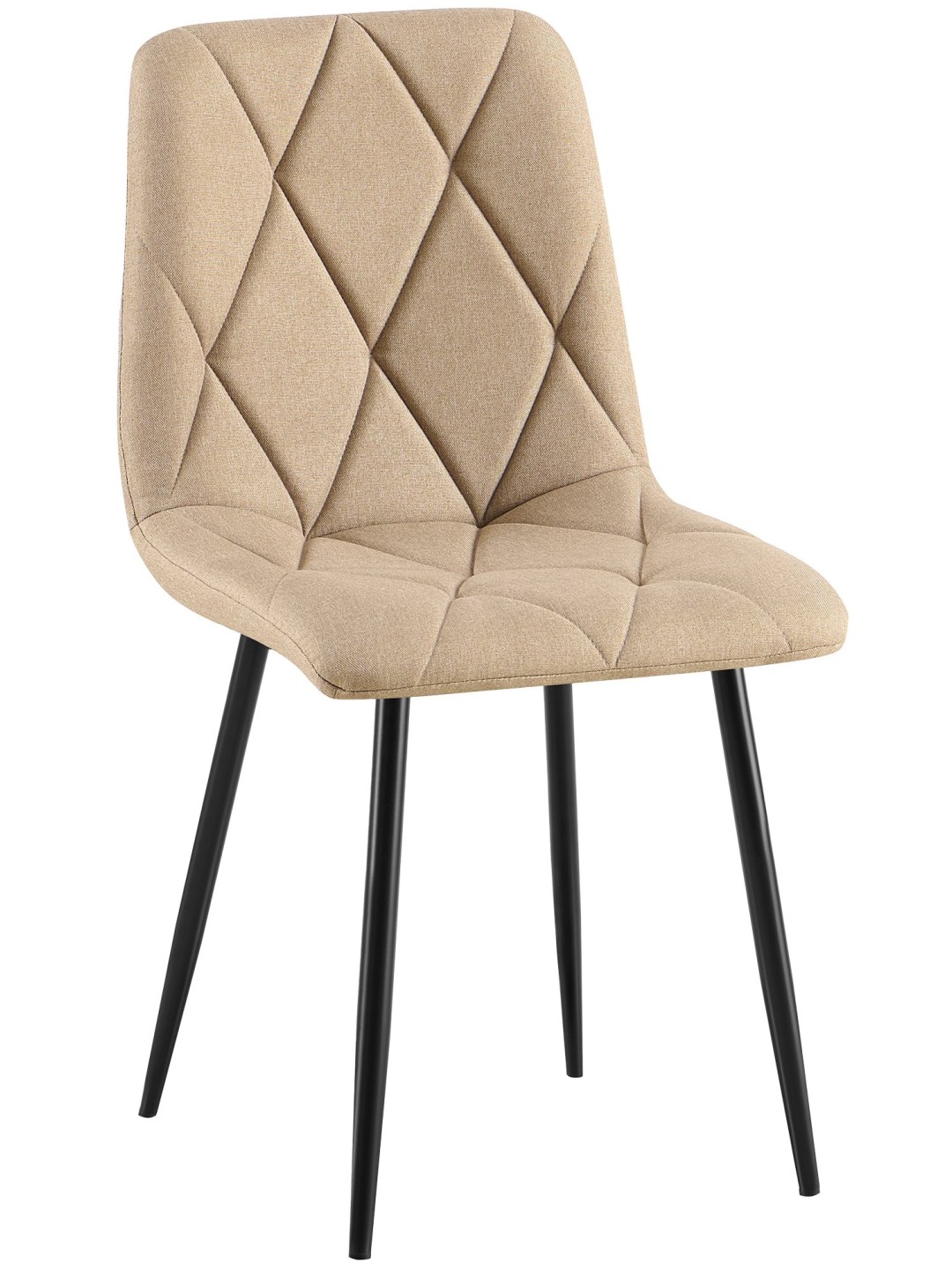 Spisestuestol Clairton stof, taupe