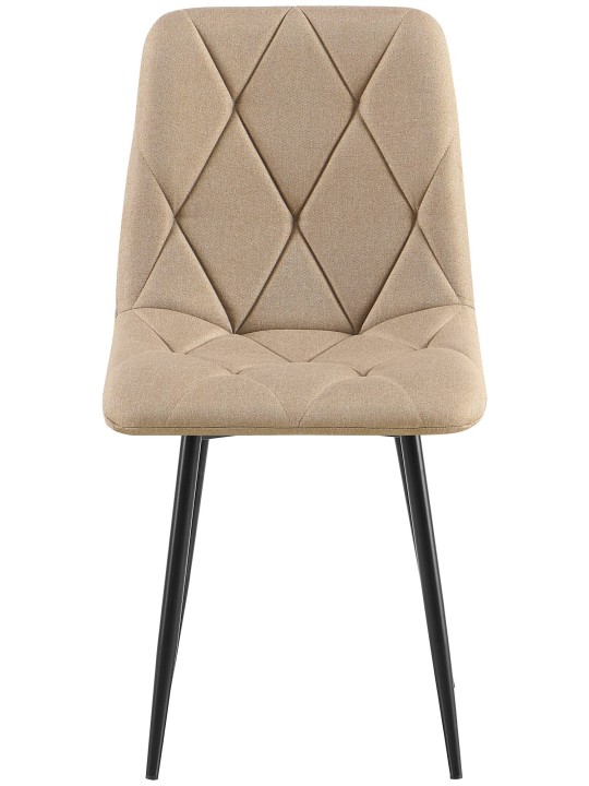 Spisestuestol Clairton stof, taupe