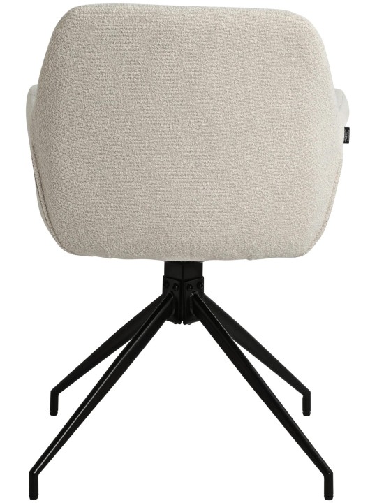 Spisestuestol Merlinda stof Teddy, creme