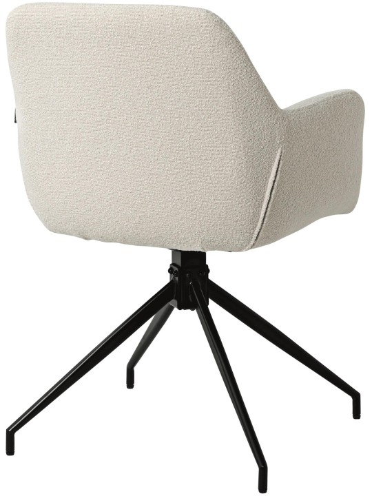 Spisestuestol Merlinda stof Teddy, creme