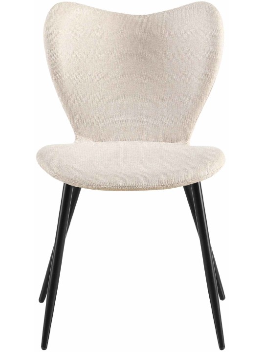 Spisestuestol Maika stof, creme