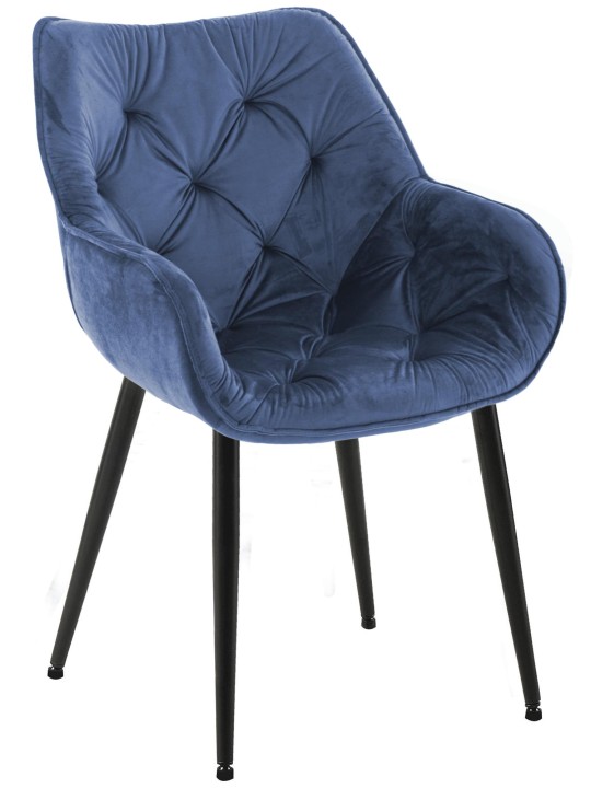 Stol Tanna Velvet, blå