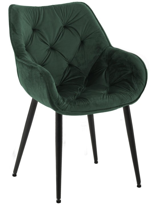 Stol Tanna Velvet, grøn