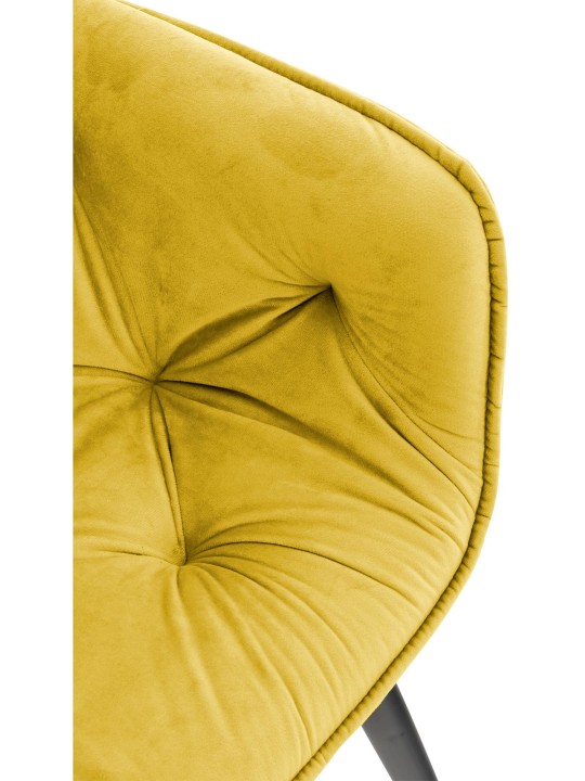 Stol Tanna Velvet, gul