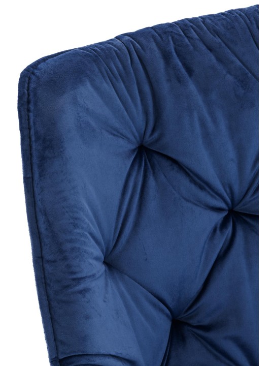 Stol Tanna Velvet, mørkeblå