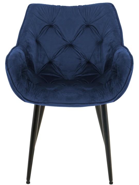 Stol Tanna Velvet, mørkeblå