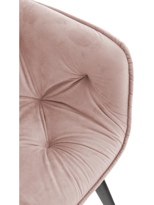 Sæt med 2 stole Tanna velvet, pink