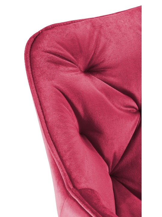 Sæt med 2 stole Tanna velvet, rød