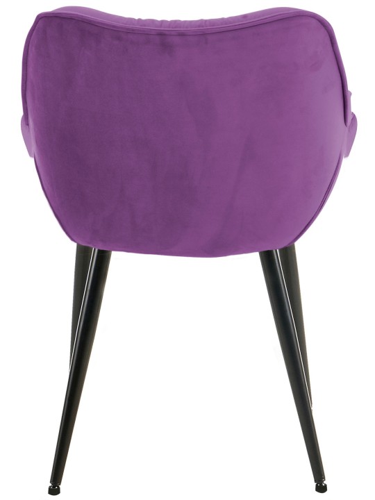 Sæt med 2 stole Tanna velvet, lilla