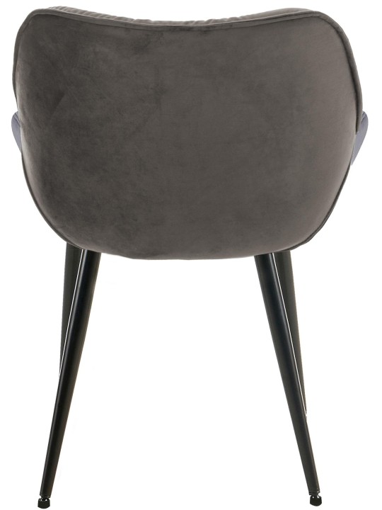 Sæt med 2 stole Tanna velvet, antracit