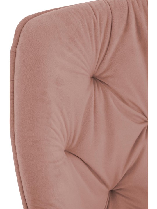 Sæt med 2 stole Tanna velvet, lyserød