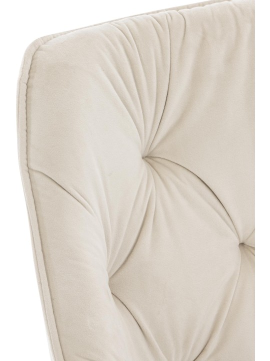 Sæt med 4 stole Tanna velvet, creme