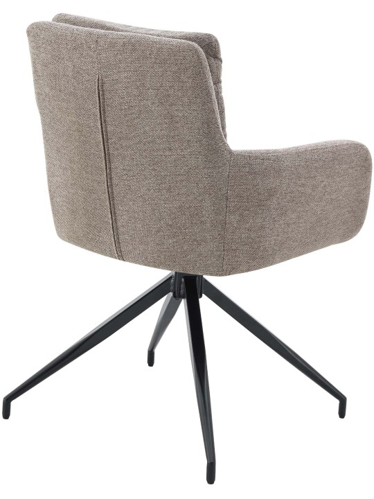 Sæt med 2 spisestuestole Somers stof, taupe